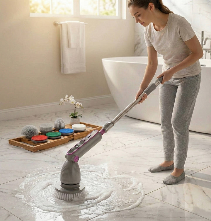 Electric Spin Scrubber Cleaning Brush Cordless - Lenila
