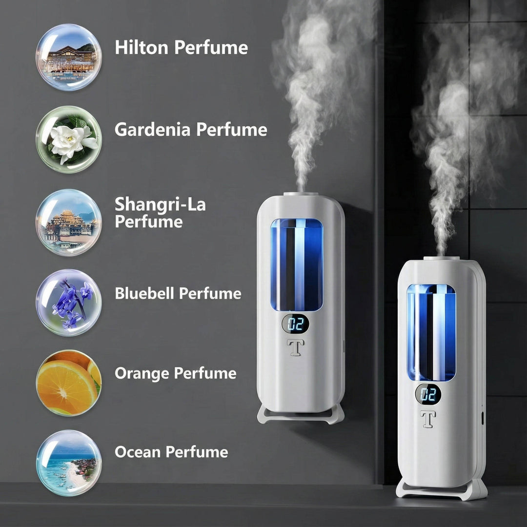 Aromatherapy Diffuser Air Humidifier Digital Display LED Lights