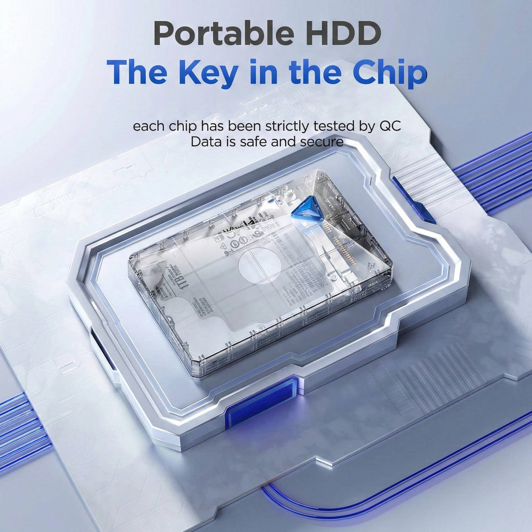 External Hard Drive Portable USB High Speed HDD Storage