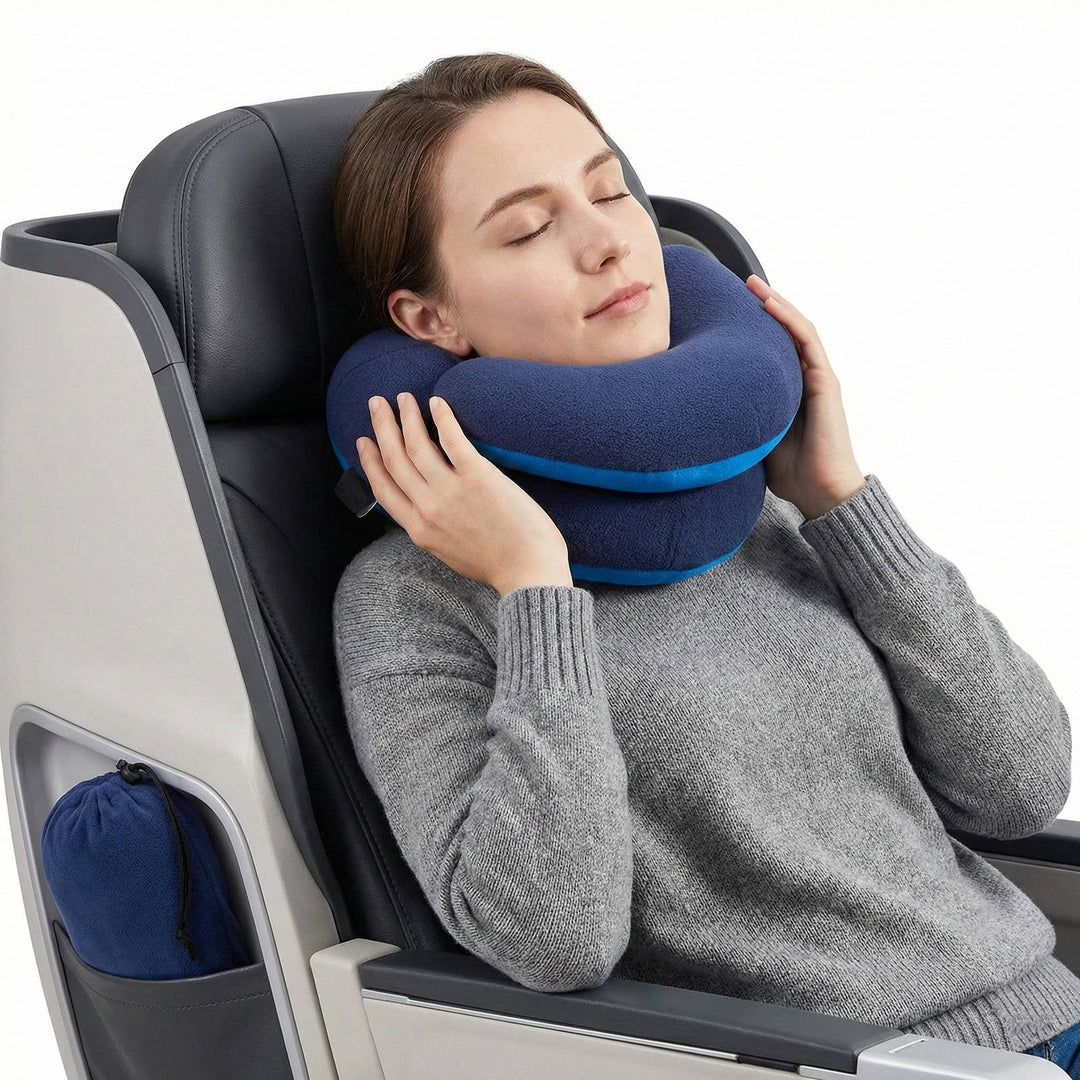 Travel Neck Pillow Memory Foam Ergonomic Support