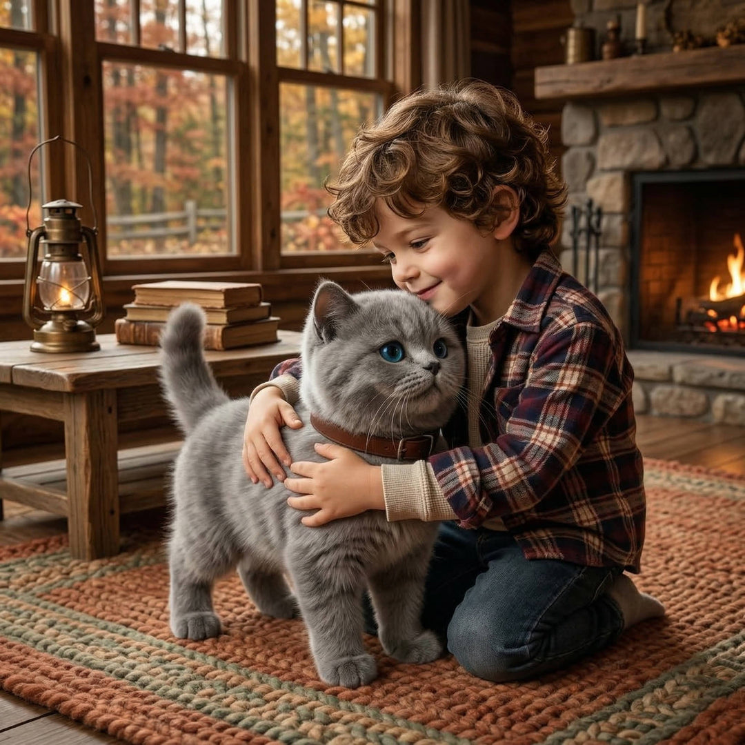 Interactive Robot Kitten Toy Walking Meowing Realistic Design
