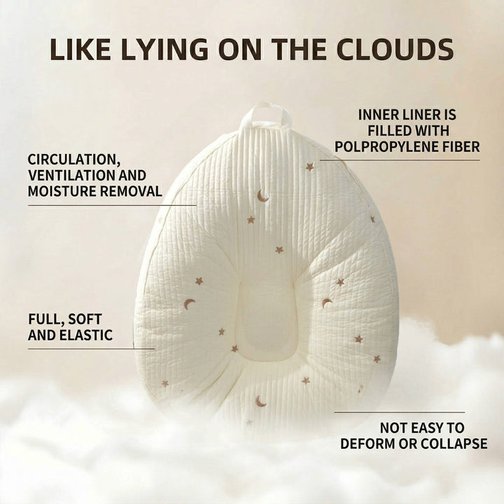 Baby Lounger Pillow Ergonomic Cotton Nest Anti Reflux Support