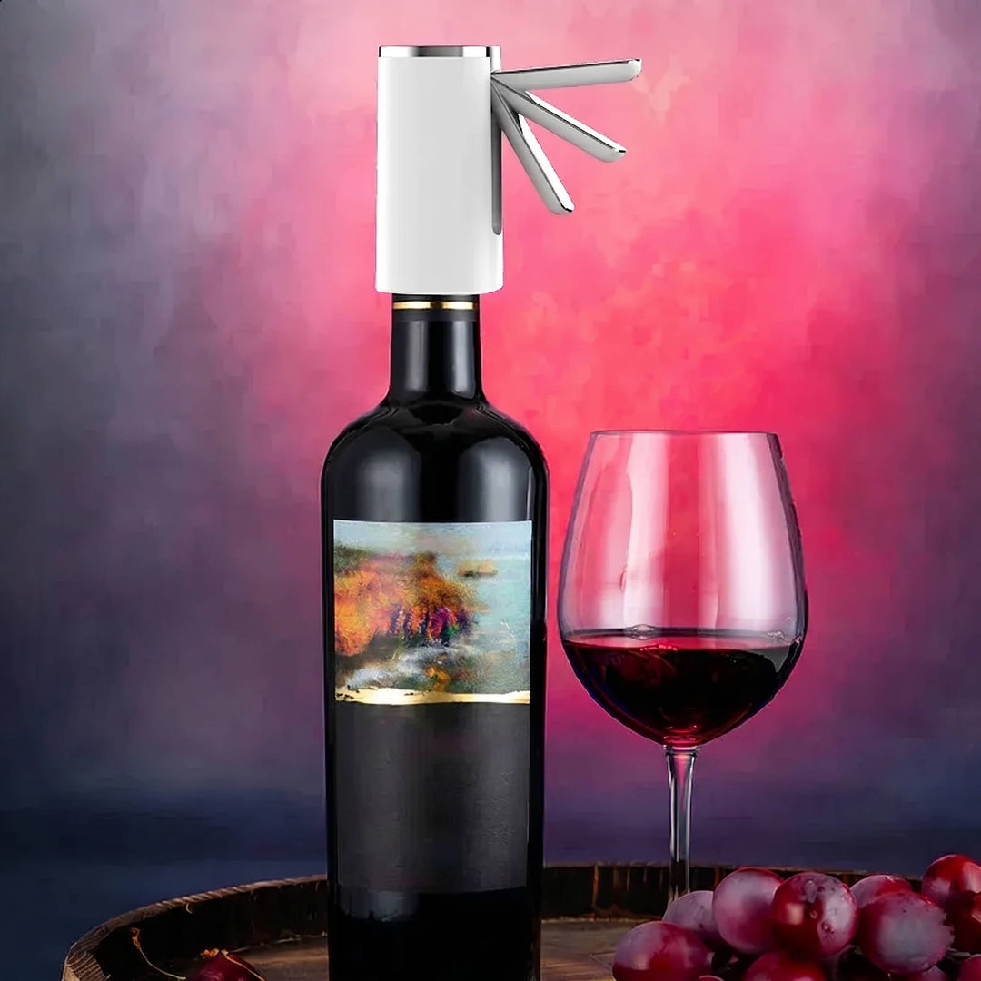 Electric Wine Aerator and Separator with Fast Air Pump for Home and