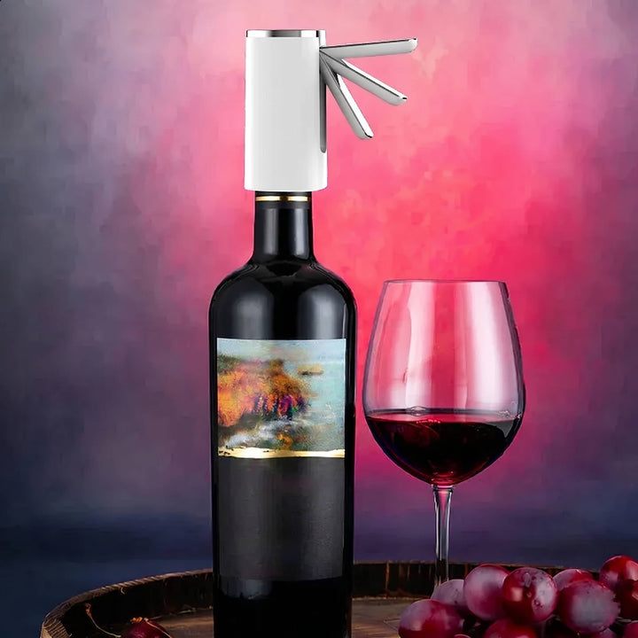 Electric Wine Aerator and Separator with Fast Air Pump for Home and
