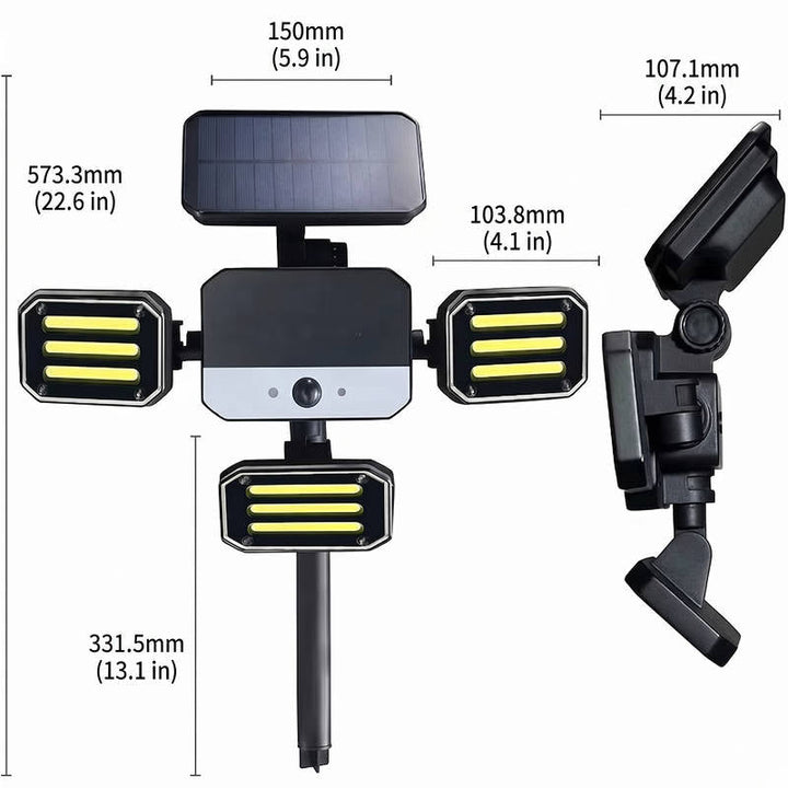 Outdoor LED Floodlight with Motion Sensor and Remote Control
