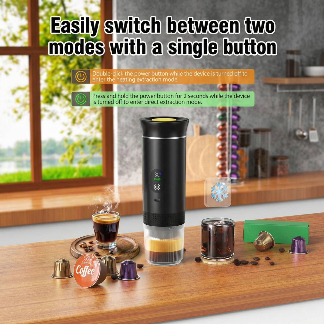 Portable Coffee Machine Compact Espresso Maker for Home and Car