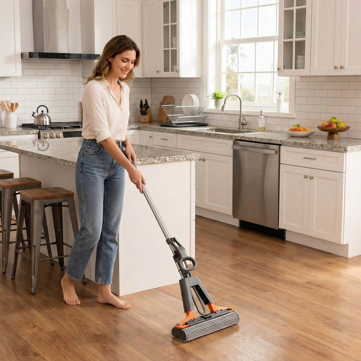 Kitchen Sponge Mop with Absorbent Head - Lenila