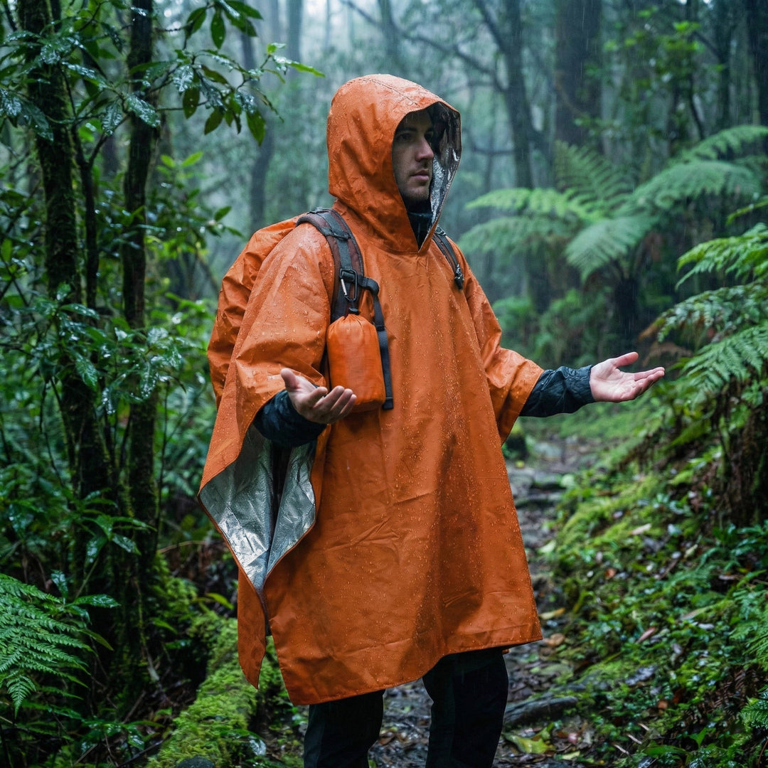 Raincoat Poncho Waterproof Loose Fit