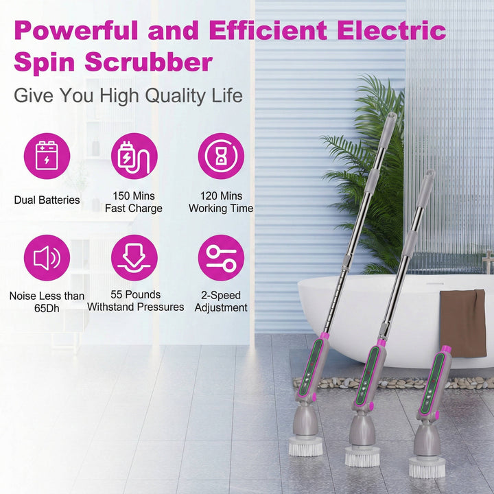 Electric Spin Scrubber Cleaning Brush Cordless
