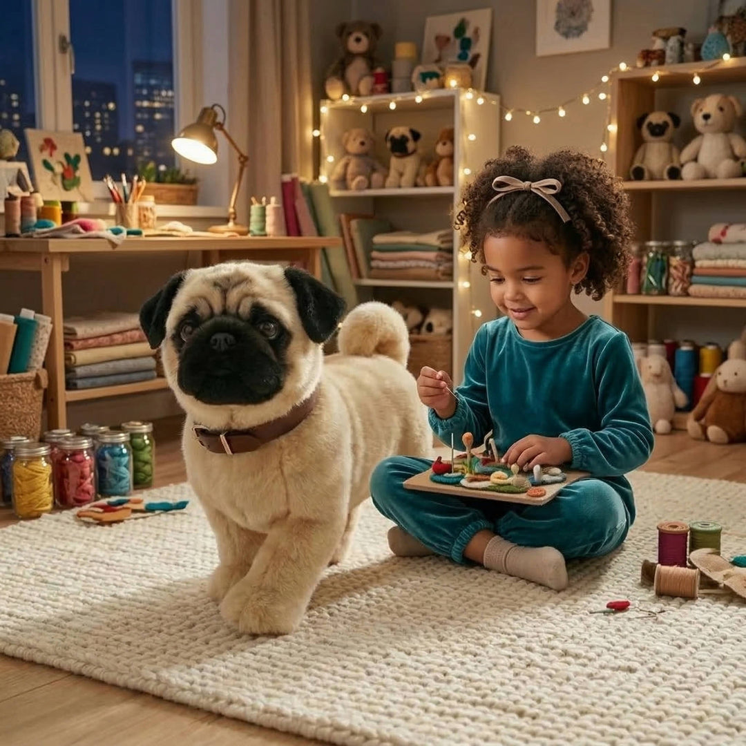 Interactive Robot Dog Walking Barking Wagging Toy