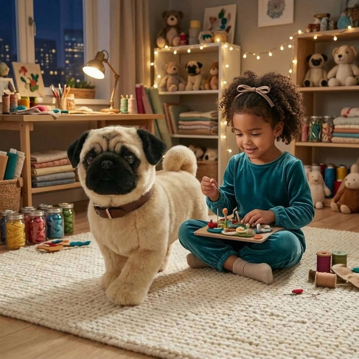 Interactive Robot Dog Walking Barking Wagging Toy
