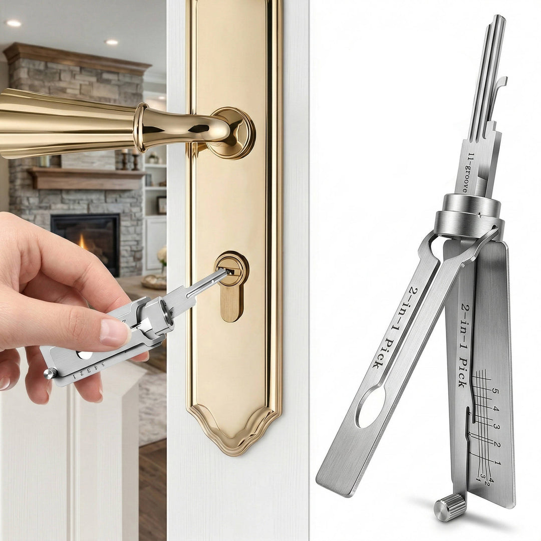 Locksmith Tool with Lock Decoding and Picking Features - Lenila
