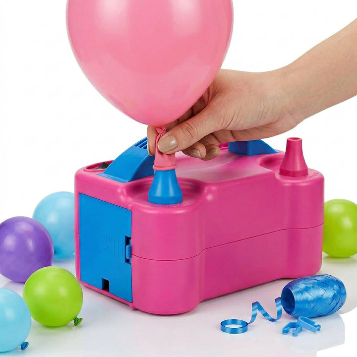 Portable Electric Balloon Pump Dual Nozzle 600W Inflator - Lenila