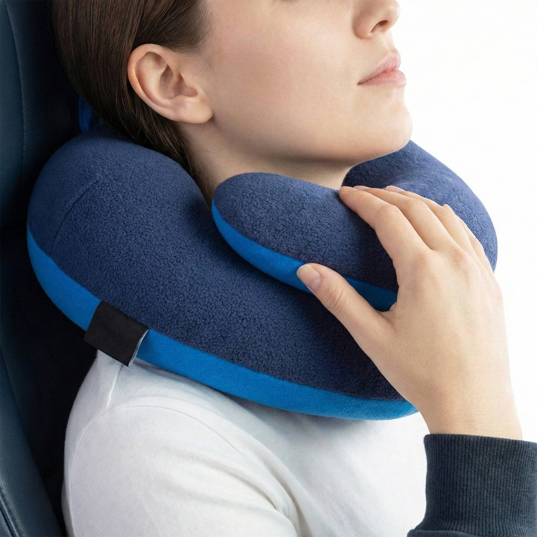 Travel Neck Pillow Memory Foam Ergonomic Support