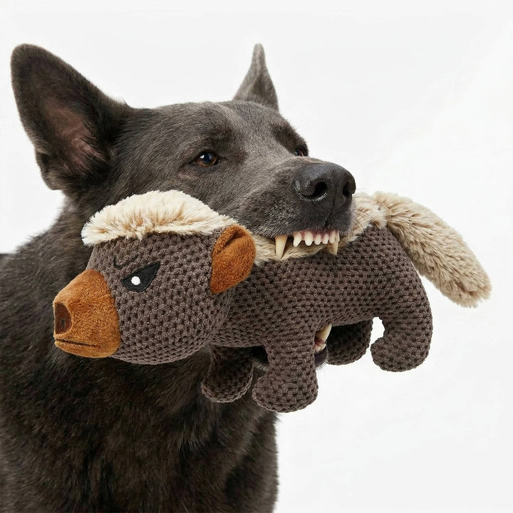 Dog Plush Toy Durable for Aggressive Chewers Medium Large Breed - Lenila