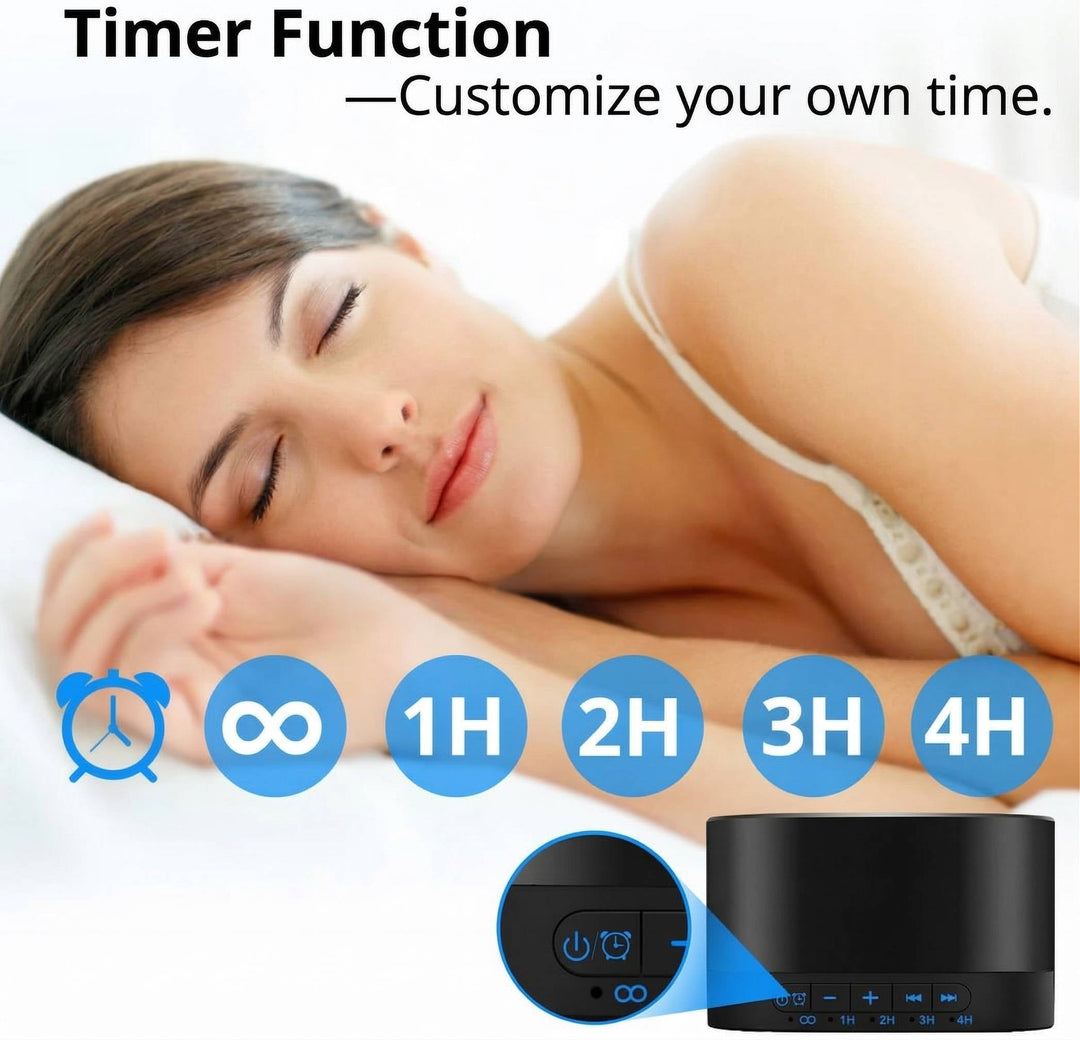 Sound Noise Machine with Natural Soothing Sounds and Memory Function