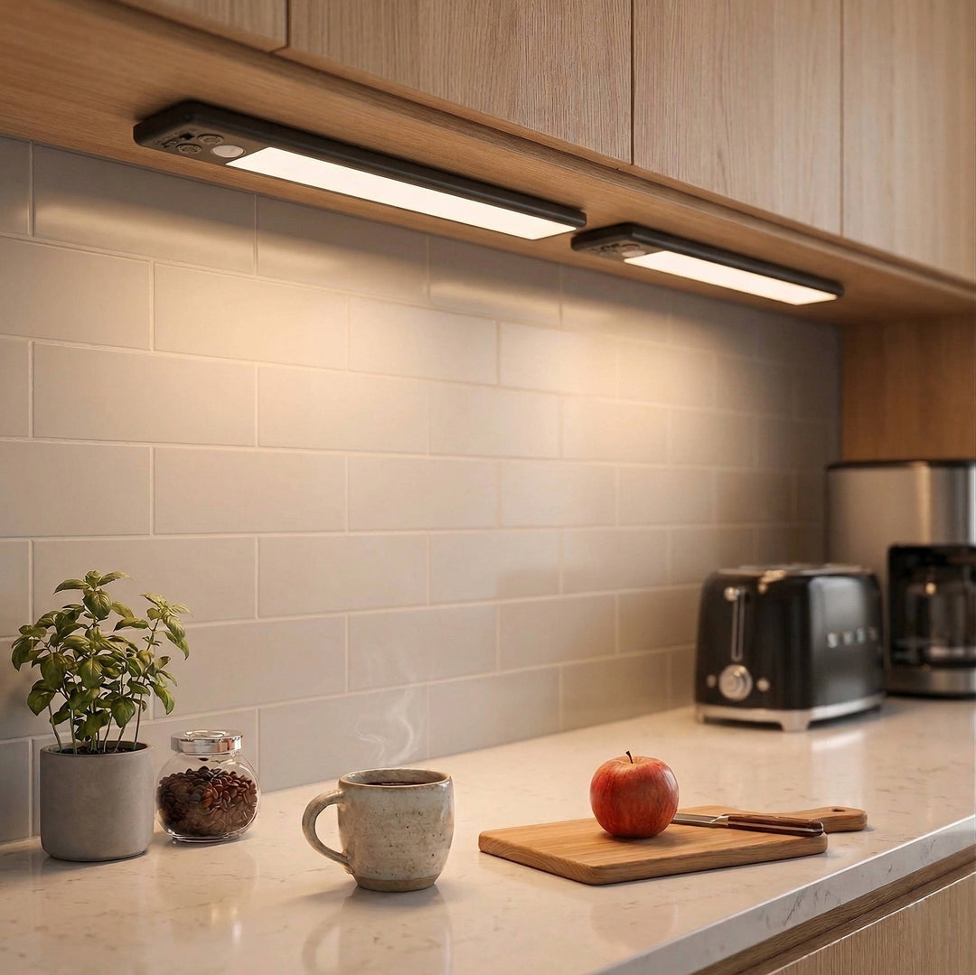 Rechargeable Motion Sensor Under Cabinet Lights Magnetic Pack