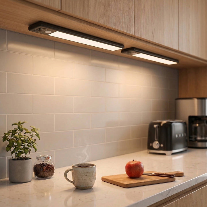 Rechargeable Motion Sensor Under Cabinet Lights Magnetic Pack