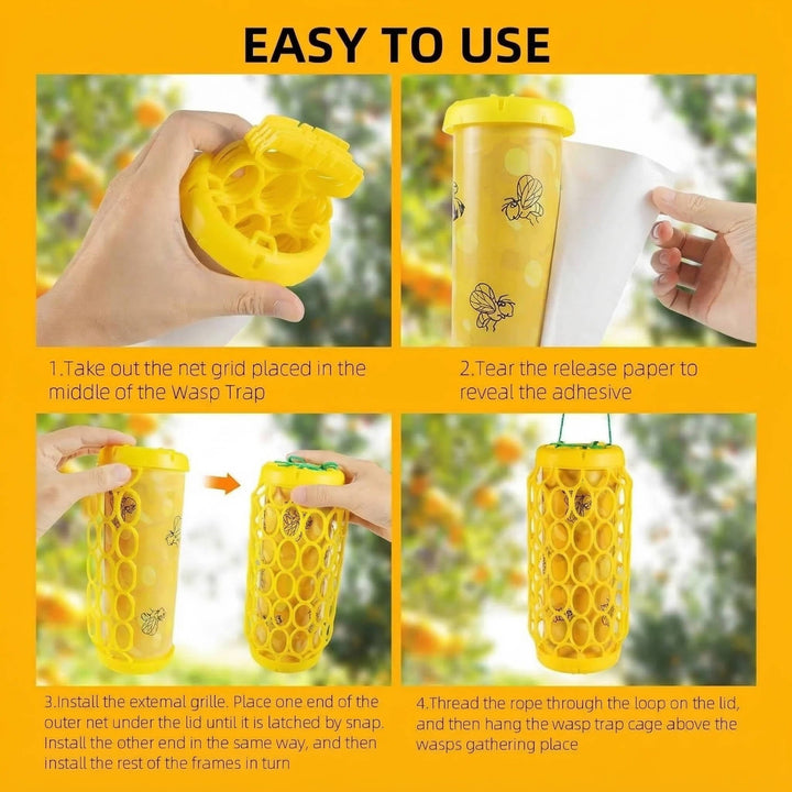 Outdoor Reusable Wasp Trap Hanging Garden Pest Catcher