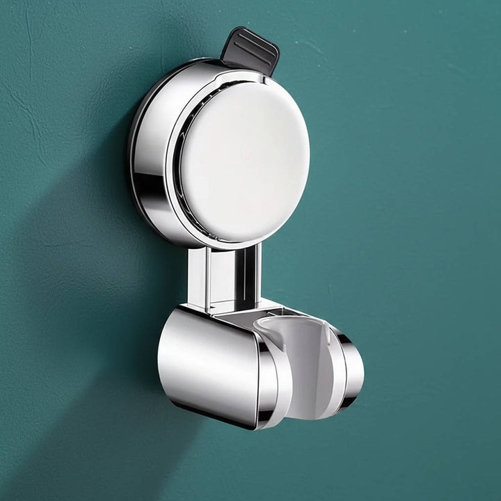 Universal Shower Head Holder Adhesive Mount No-Drill Installation