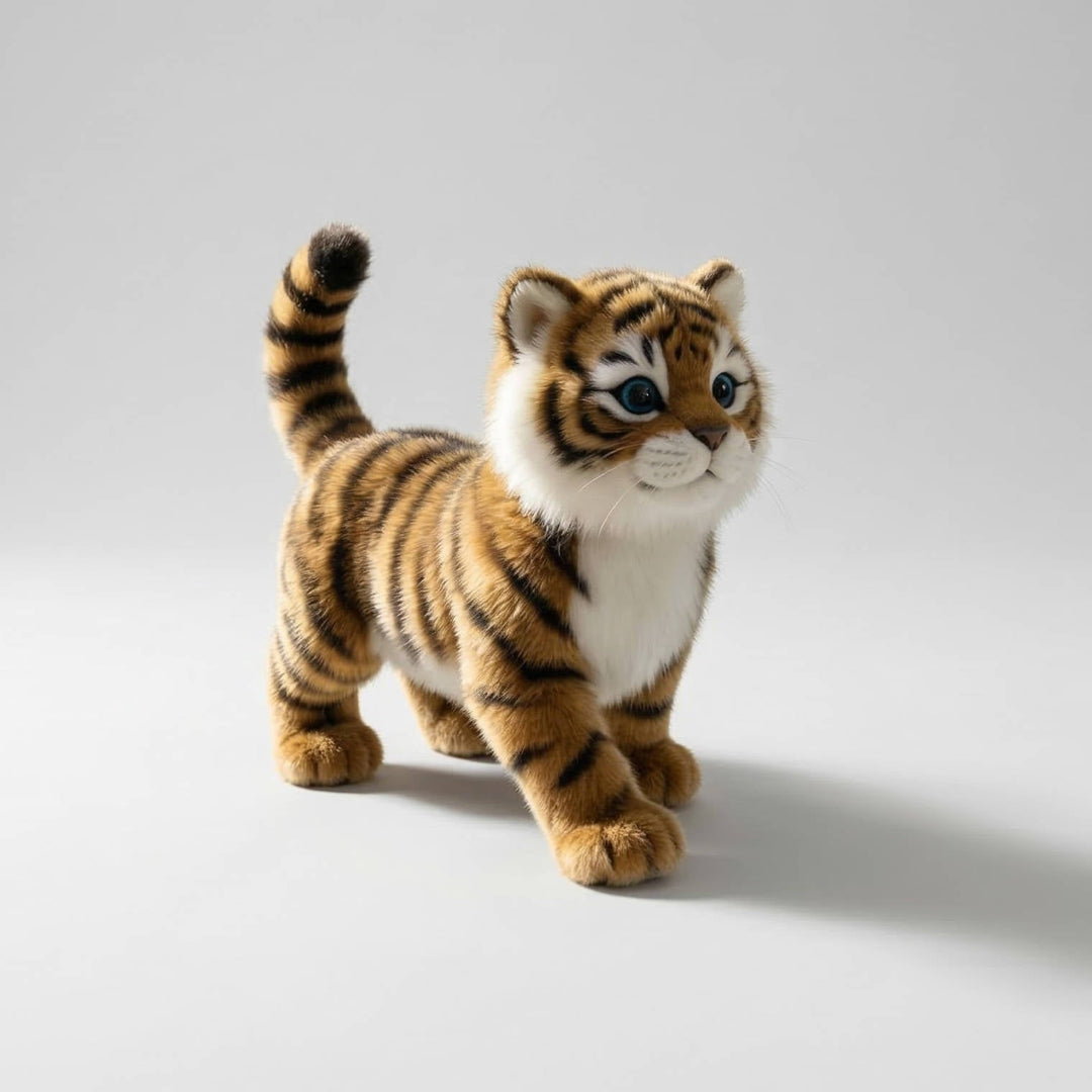 Interactive Robot Kitten Toy Walking Meowing Realistic Design