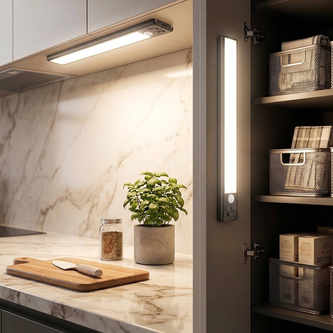Rechargeable Motion Sensor Under Cabinet Lights Magnetic Pack - Lenila