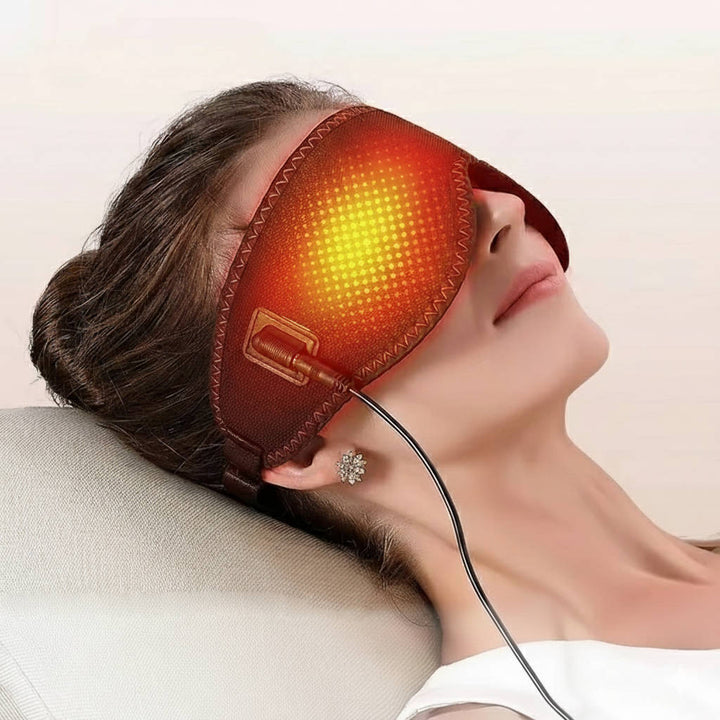 Heated Eye Mask with Adjustable Heat Levels for Dry Eyes and - Lenila