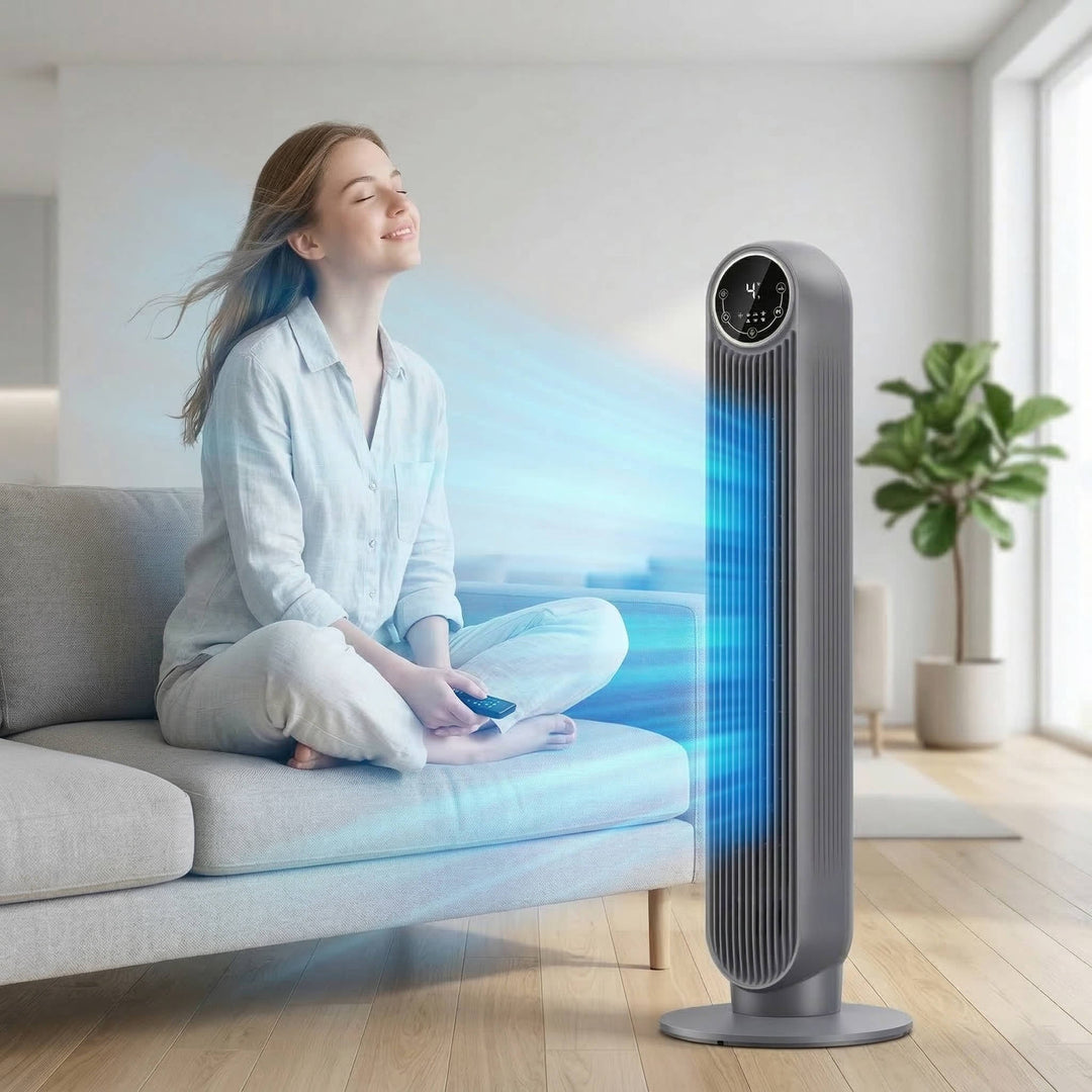 Tower Fan Bladeless 8 Speed 4 Mode - Lenila