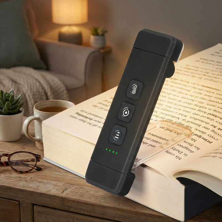 USB Rechargeable Clip-On Mini LED Reading Lamp with Timer - Lenila