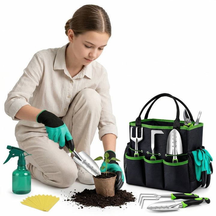 Ergonomic Gardening Tools Kit Heavy Duty for Women and Men - Lenila