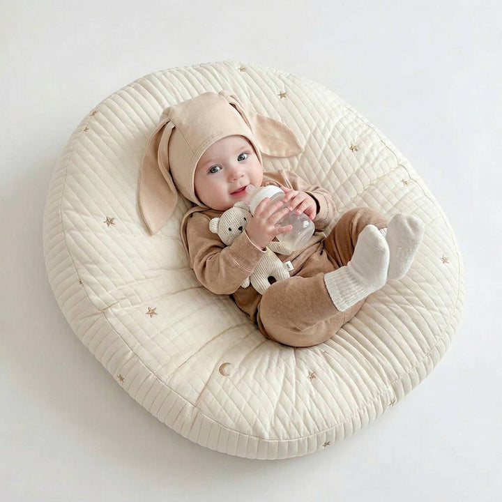 Baby Lounger Pillow Ergonomic Cotton Nest Anti Reflux Support - Lenila