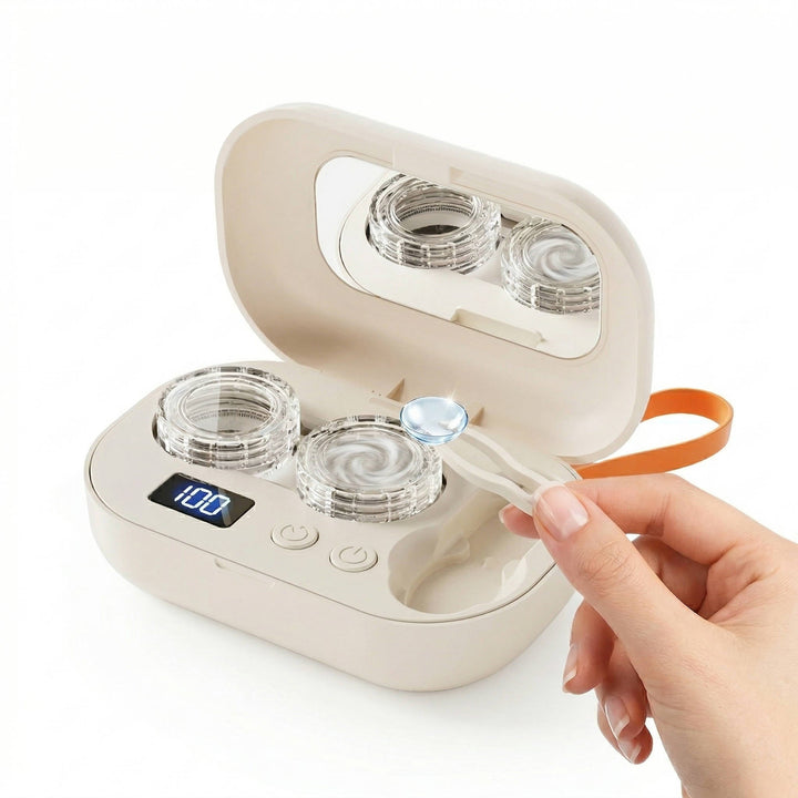 Contact Lens Cleaner Solution Kit Portable Disinfecting Storage System - Lenila