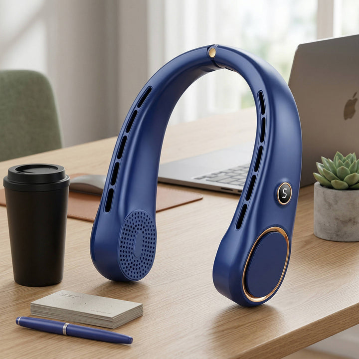 Portable Hands- Bladeless Neck Fan Wearable Design
