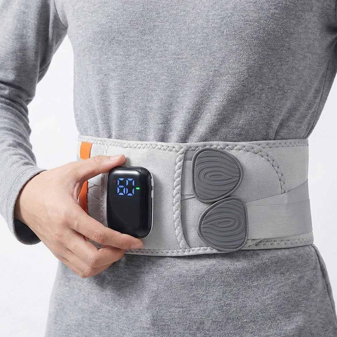 Lumbar Support Belt with Heat and Massage Features