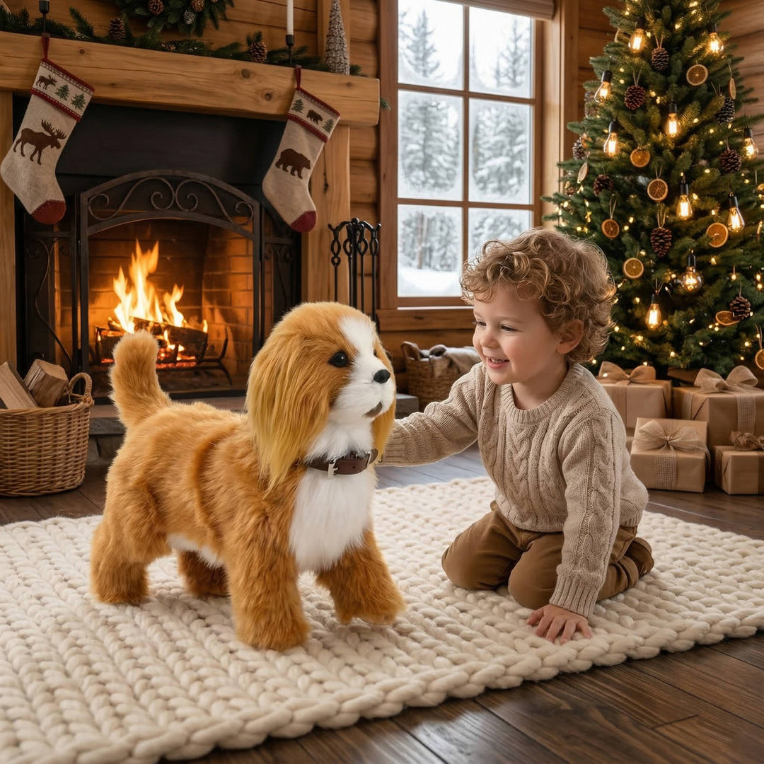 Interactive Robot Dog Walking Barking Wagging Toy