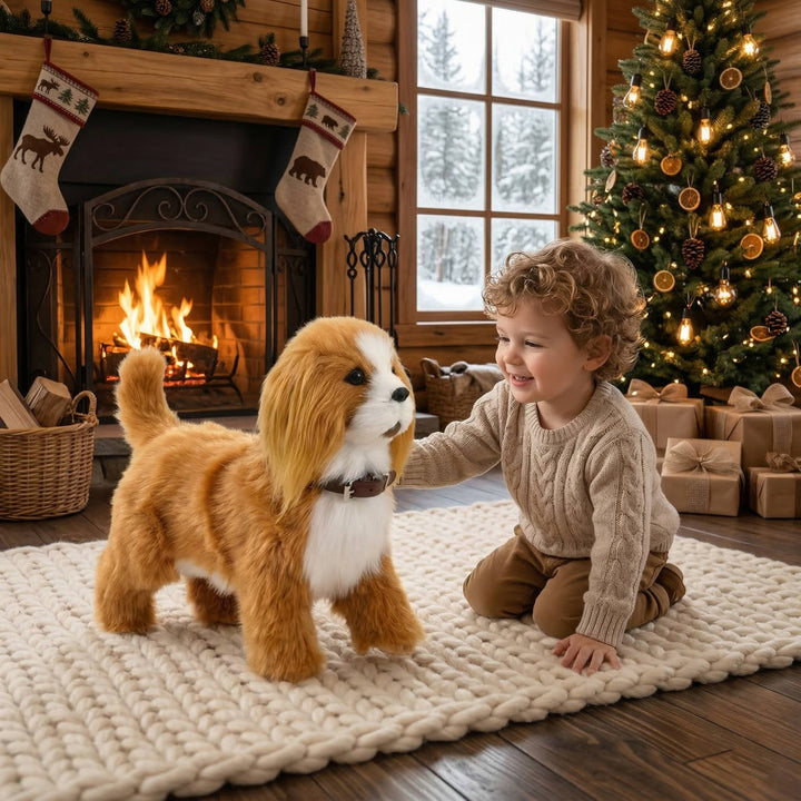 Interactive Robot Dog Walking Barking Wagging Toy