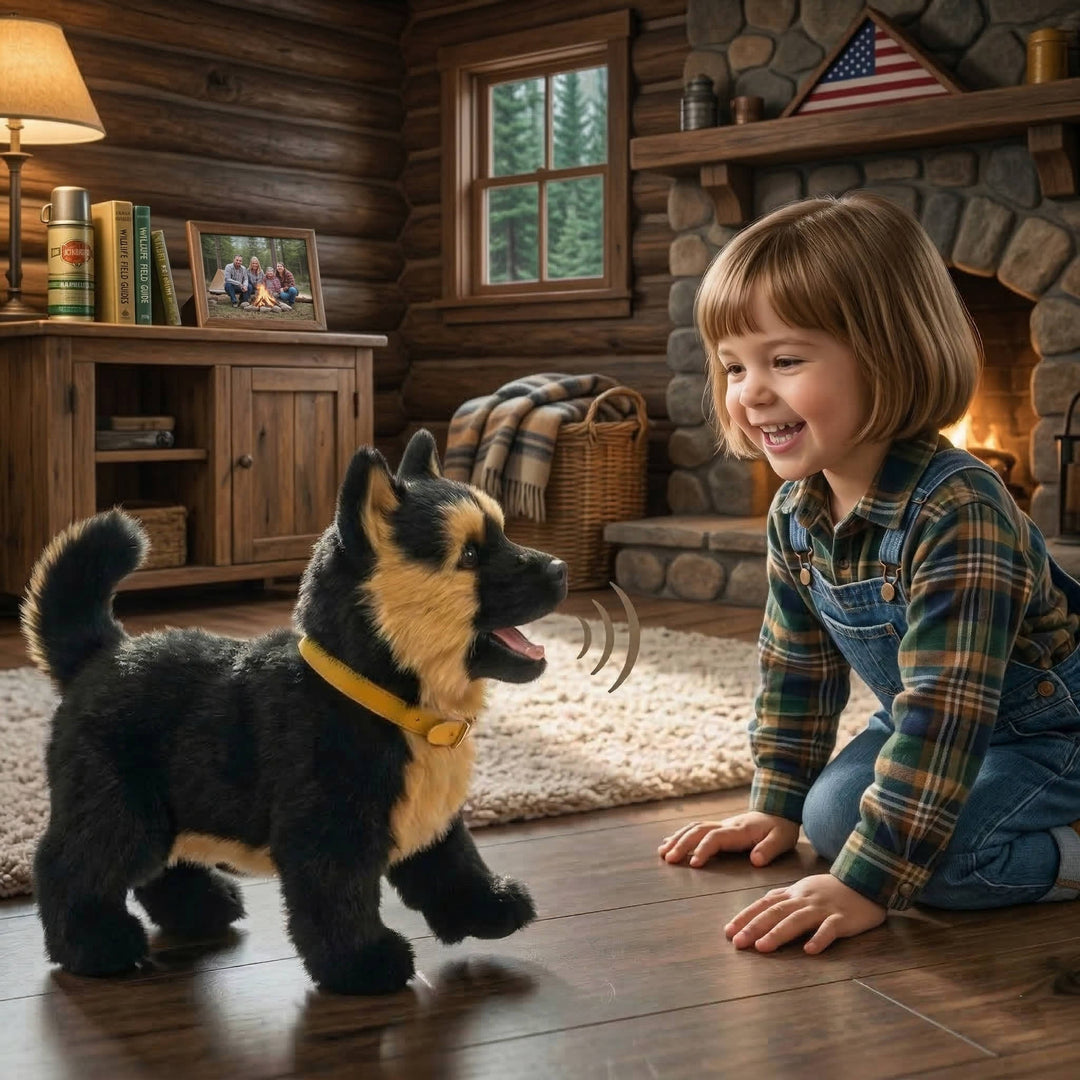 Interactive Robot Dog Walking Barking Wagging Toy