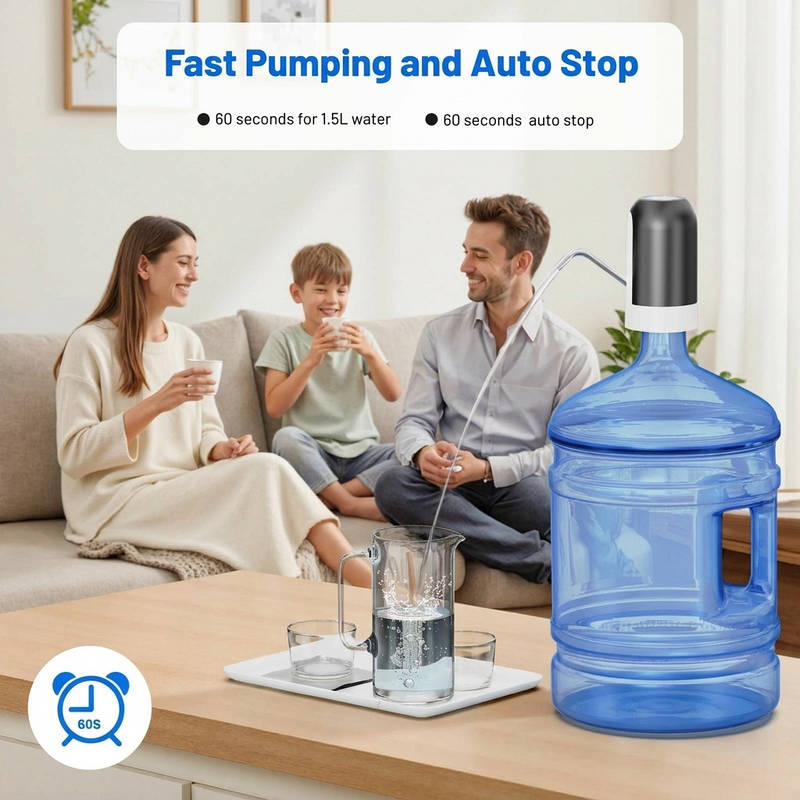 Electric Water Dispenser USB Rechargeable Portable Gallon Jug Pump