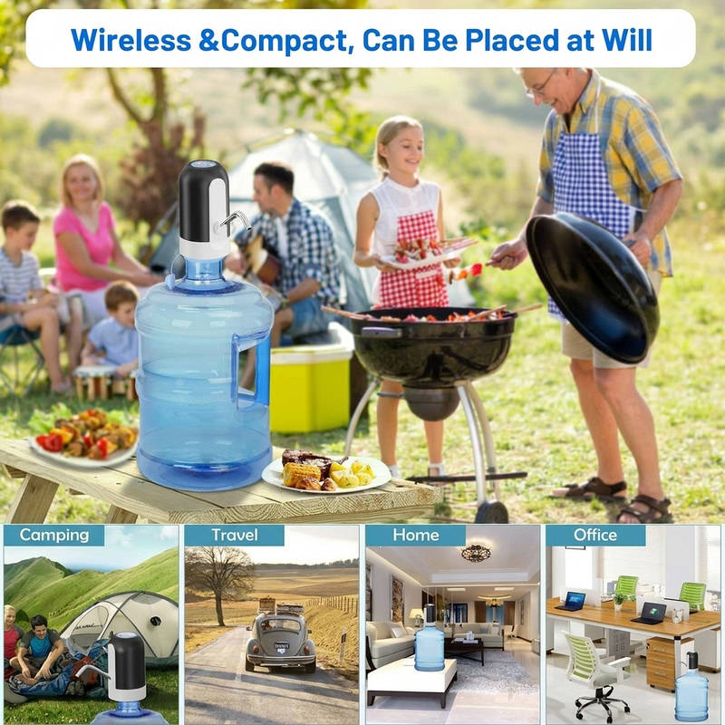 Electric Water Dispenser USB Rechargeable Portable Gallon Jug Pump
