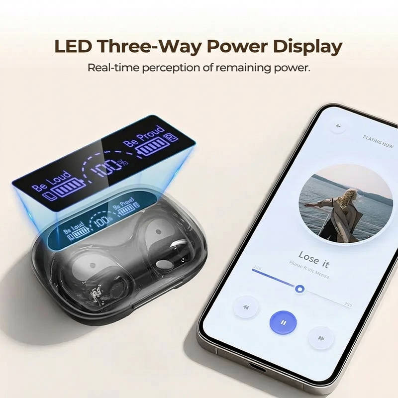 Wireless Bluetooth Earbuds with Charging Case Waterproof Sports