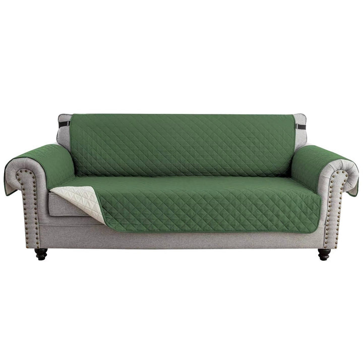 Reversible Sofa Cover Water Resistant Elastic Straps Pet Protector