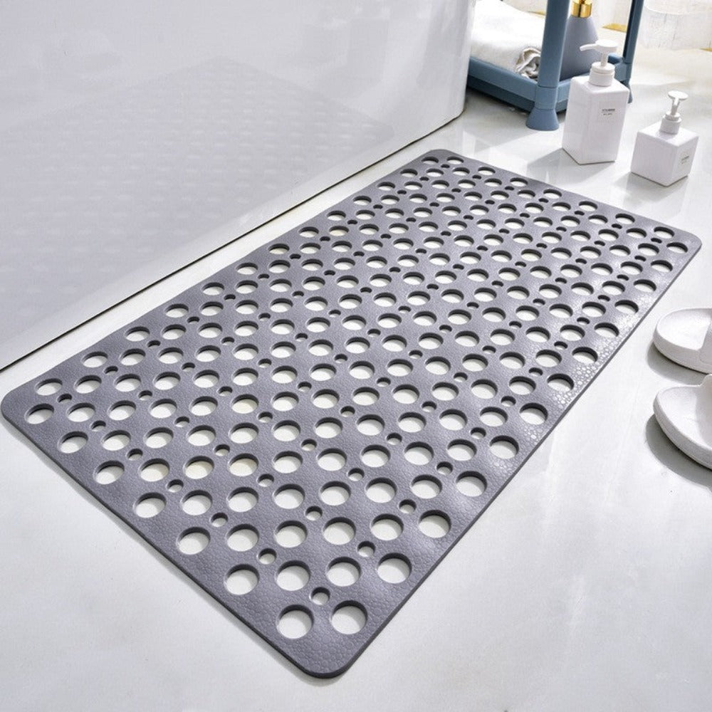 Non-Slip Shower Mat with Suction Cups and Drainage Holes 16x28 Inch
