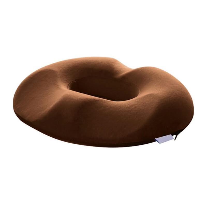 Donut Cushion with Memory Foam Core Non-Slip Bottom Machine Washable