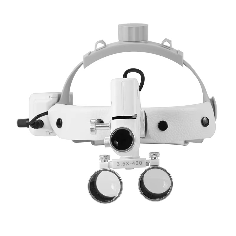 LED Headlamp with Magnifying Loupes 5W Precision Work