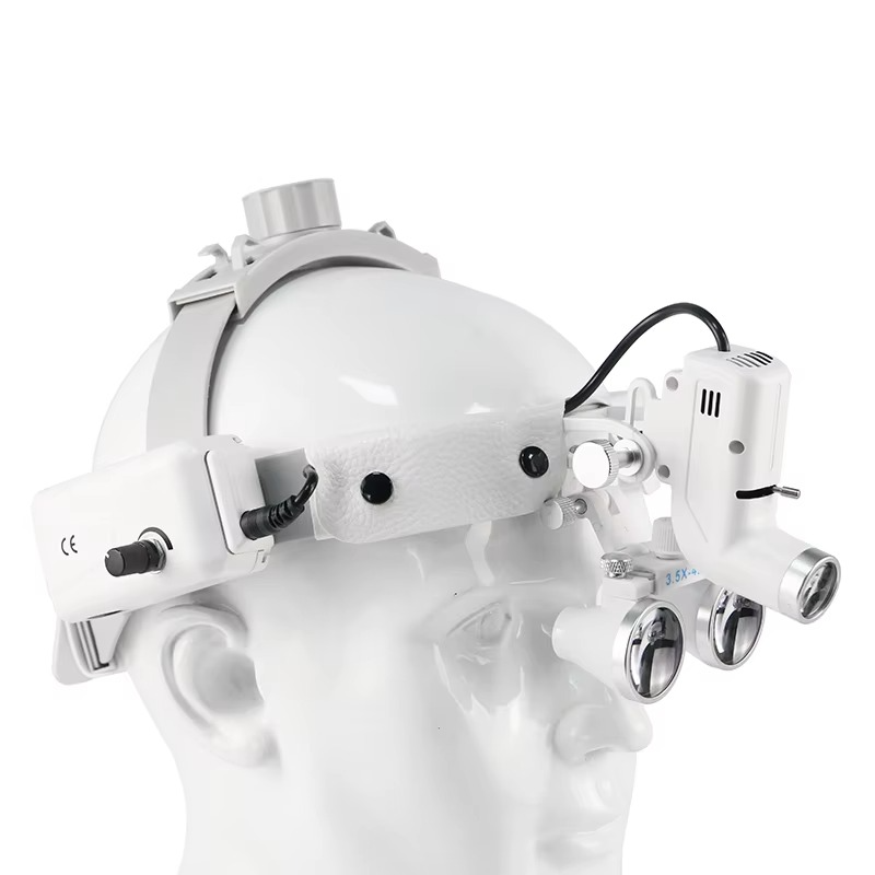 LED Headlamp with Magnifying Loupes 5W Precision Work - Lenila