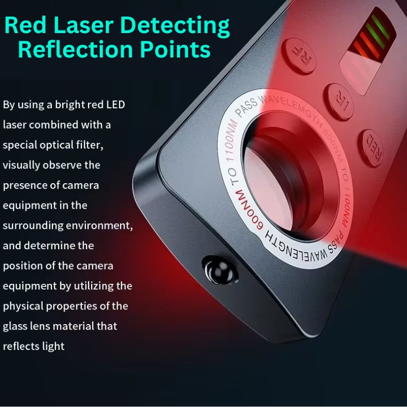 Hidden Camera Detector with Multiple Detection Modes