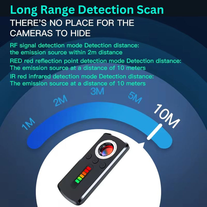 Hidden Camera Detector with Multiple Detection Modes