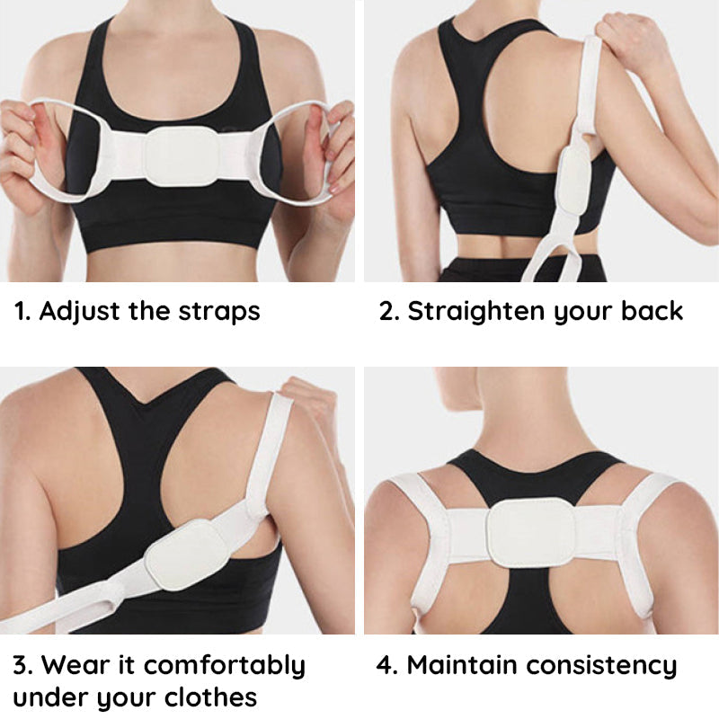 Posture Corrector Adjustable Straps Breathable Mesh