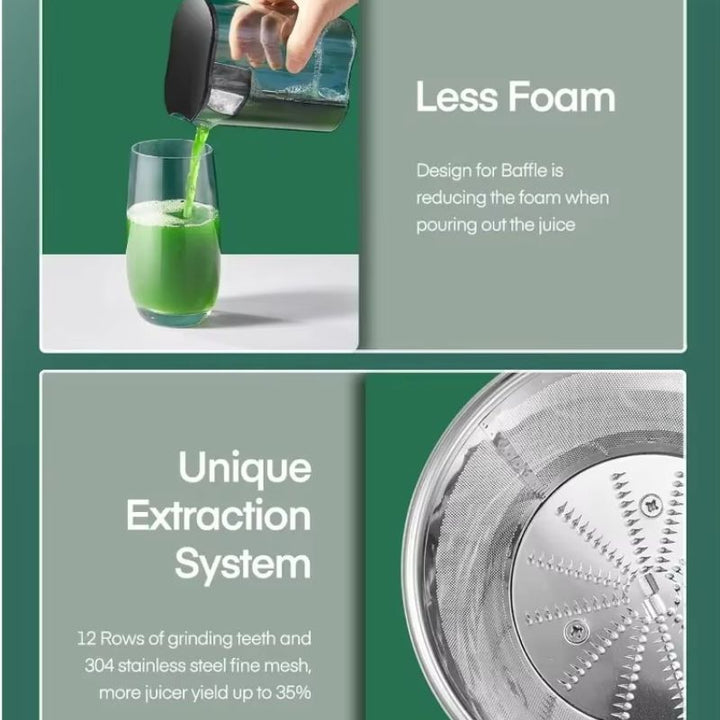 Electric Juicer Machine 800W Dual Speed Settings