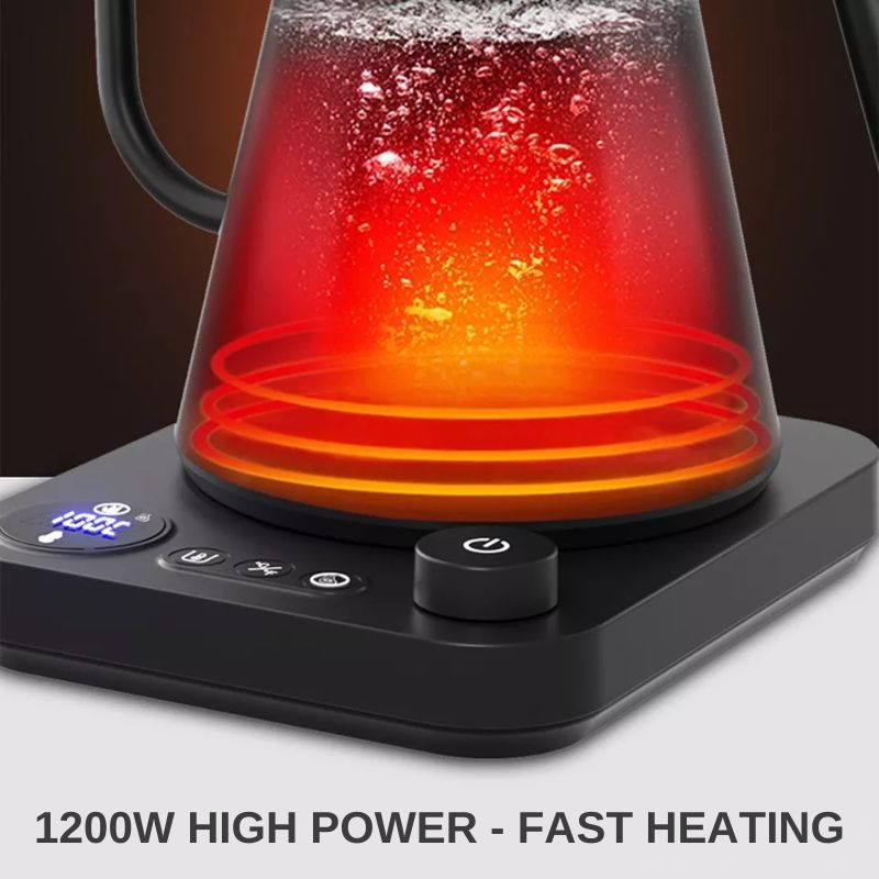 Electric Gooseneck Kettle with Temperature Control Smart Design